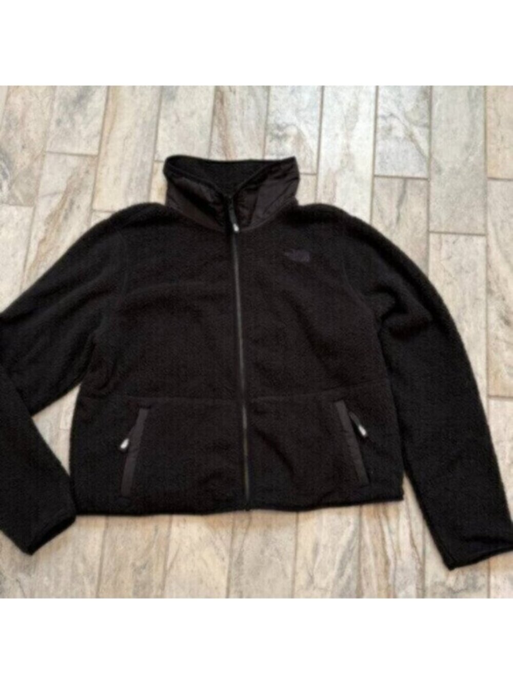 NEW The North Face women's large Black fleece jacket